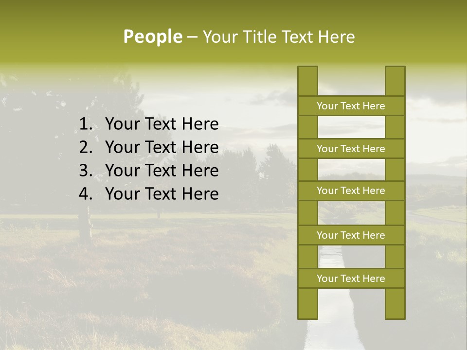 Summer Seat On Brooklyn Bridge, Background Out Of Focus PowerPoint Template