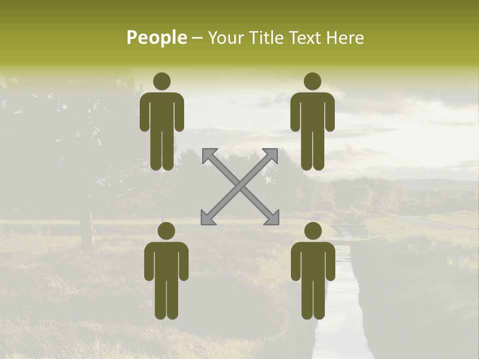 Summer Seat On Brooklyn Bridge, Background Out Of Focus PowerPoint Template