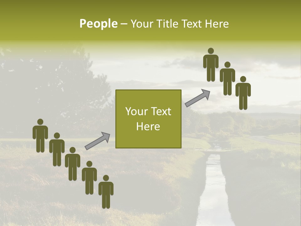 Summer Seat On Brooklyn Bridge, Background Out Of Focus PowerPoint Template