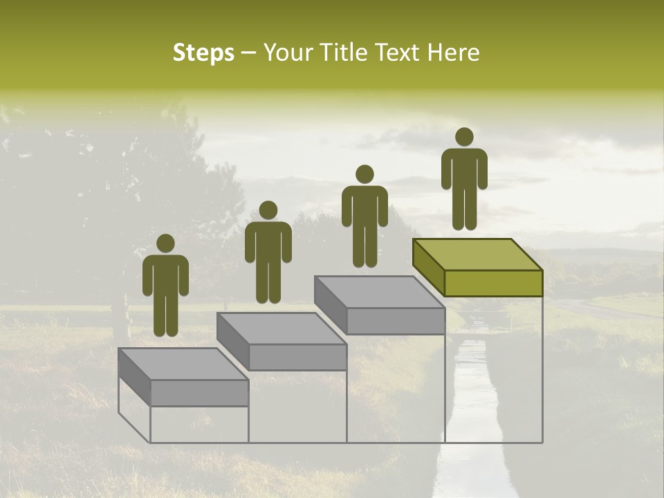 Summer Seat On Brooklyn Bridge, Background Out Of Focus PowerPoint Template