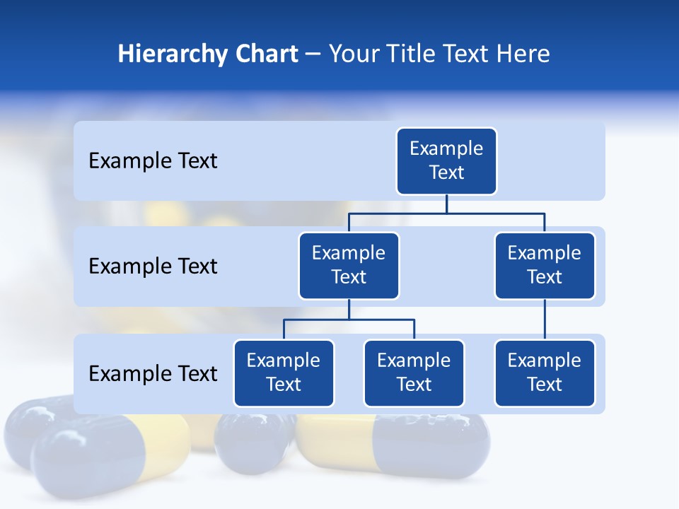 Blue And Yellow Pills Spilling Out Of A Jar PowerPoint Template