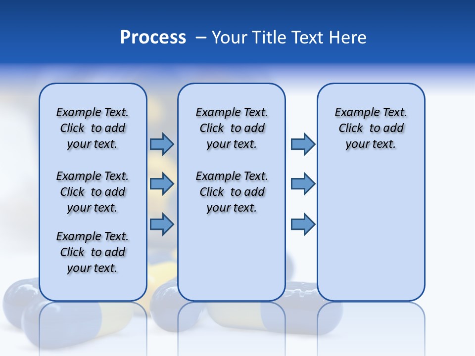 Blue And Yellow Pills Spilling Out Of A Jar PowerPoint Template