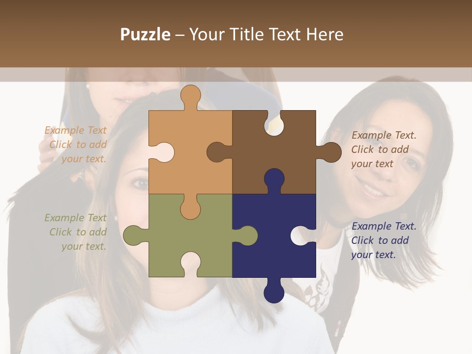 A Group Of People Standing Next To Each Other PowerPoint Template