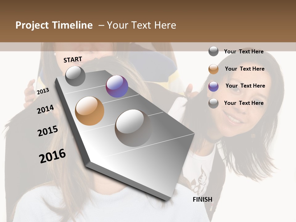 A Group Of People Standing Next To Each Other PowerPoint Template
