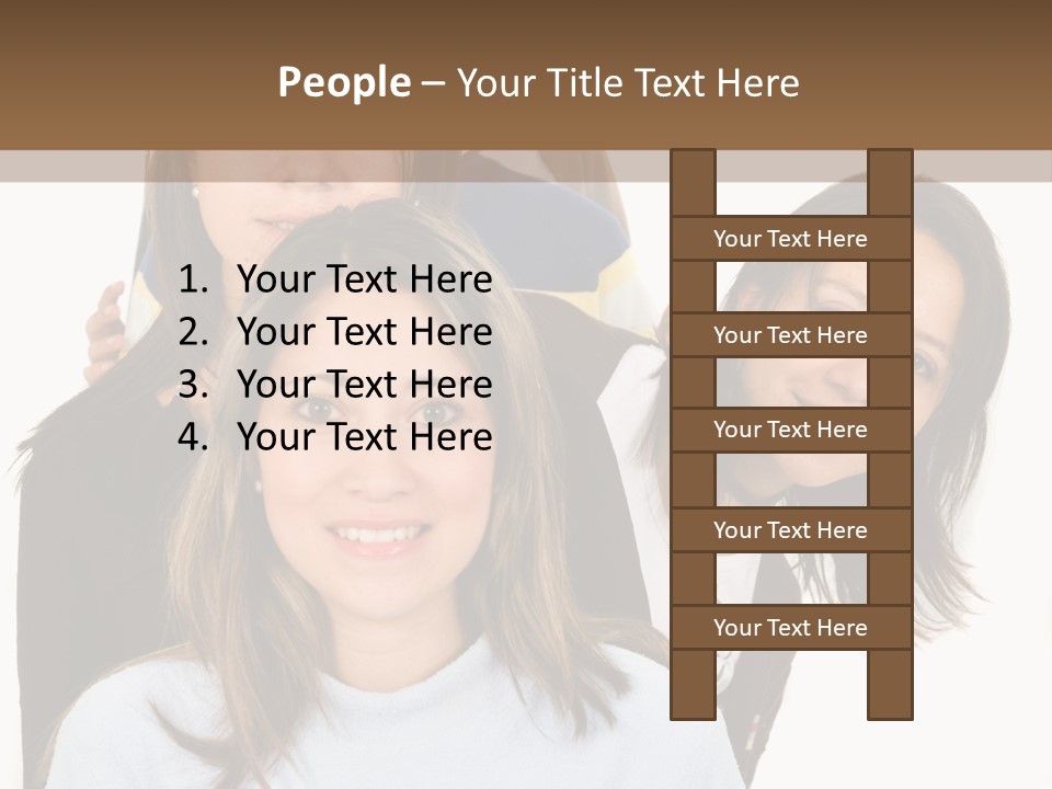 A Group Of People Standing Next To Each Other PowerPoint Template