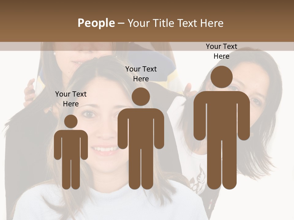 A Group Of People Standing Next To Each Other PowerPoint Template