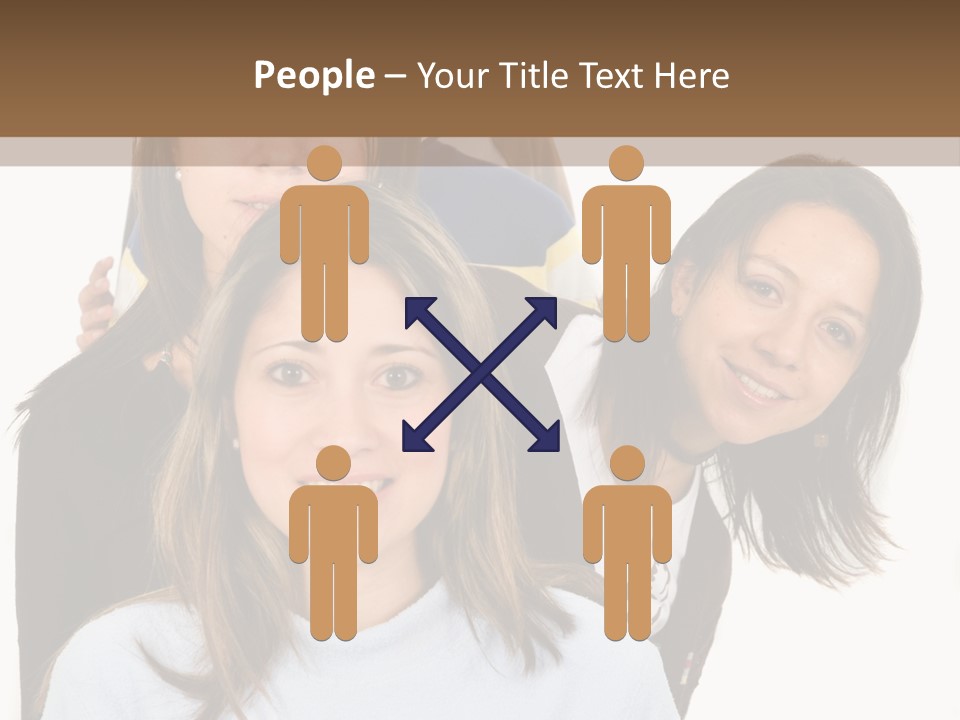 A Group Of People Standing Next To Each Other PowerPoint Template