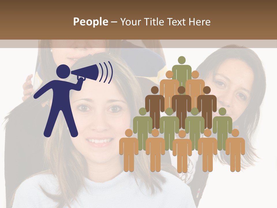 A Group Of People Standing Next To Each Other PowerPoint Template