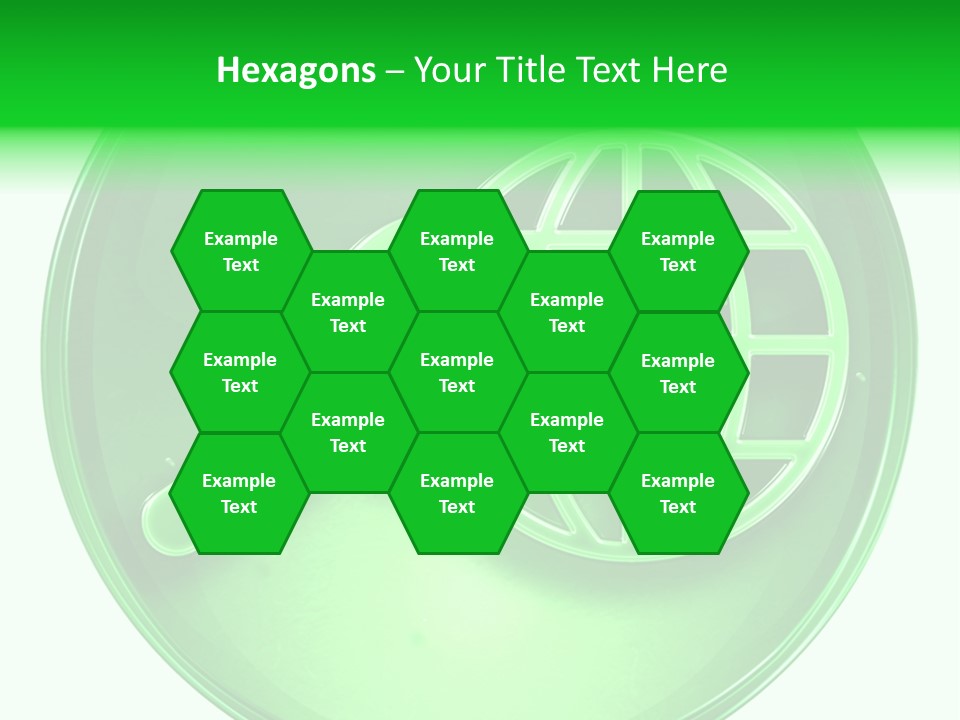 A Green Button With A Magnifying Glass On It PowerPoint Template