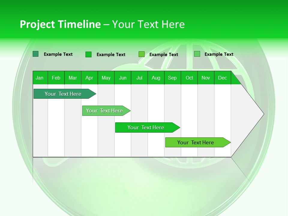 A Green Button With A Magnifying Glass On It PowerPoint Template