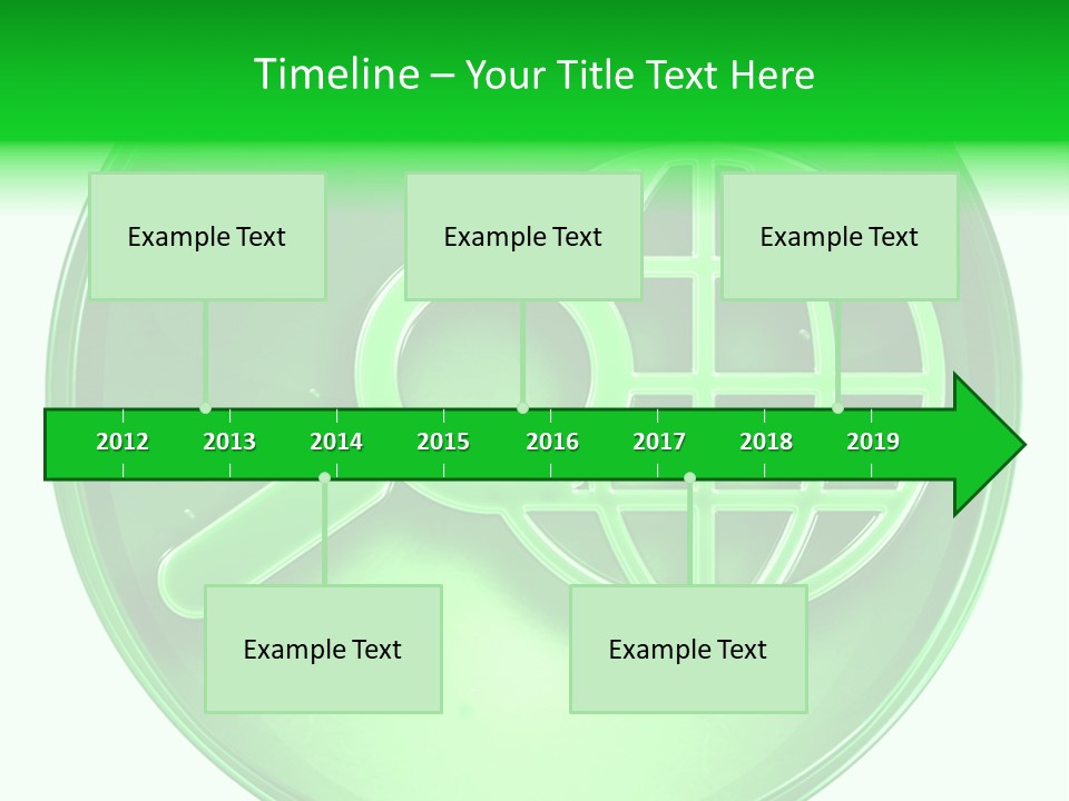 A Green Button With A Magnifying Glass On It PowerPoint Template