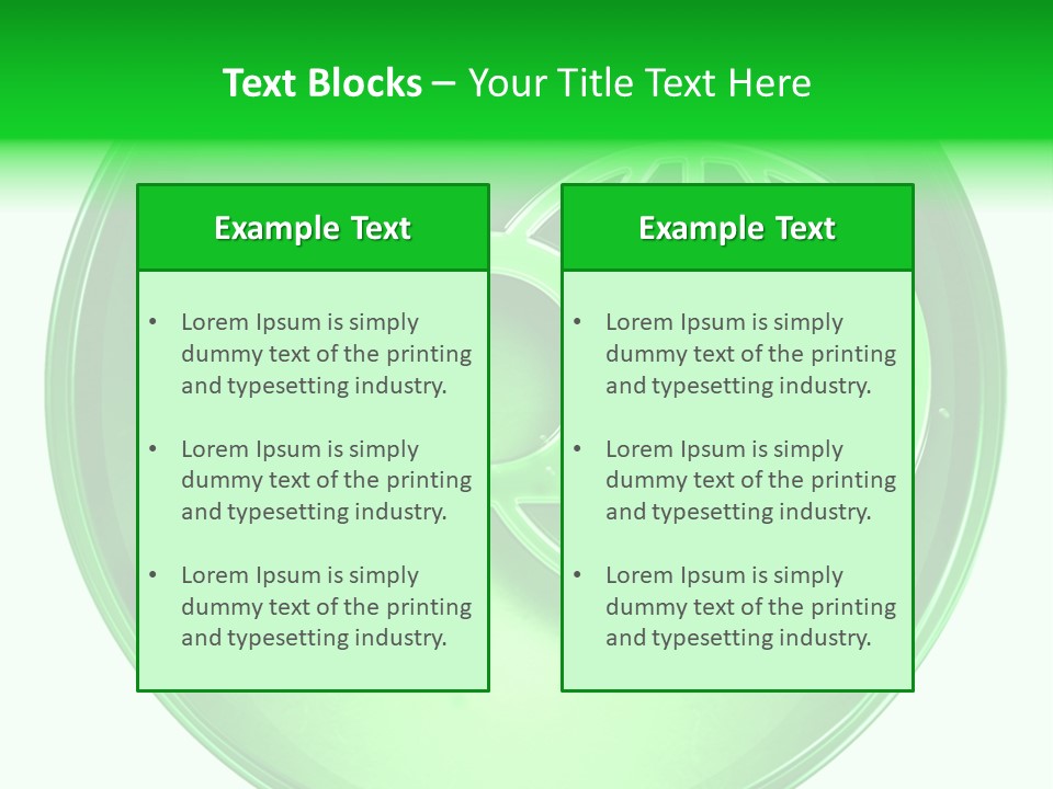 A Green Button With A Magnifying Glass On It PowerPoint Template