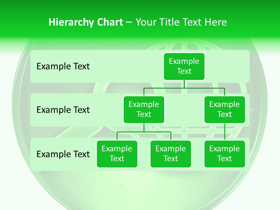 A Green Button With A Magnifying Glass On It PowerPoint Template