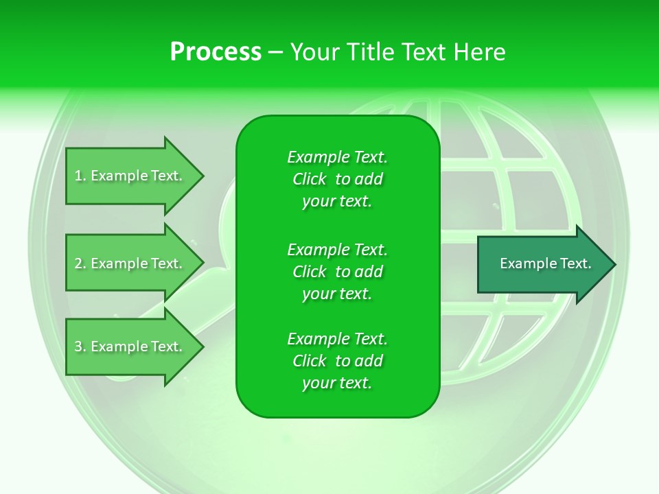 A Green Button With A Magnifying Glass On It PowerPoint Template