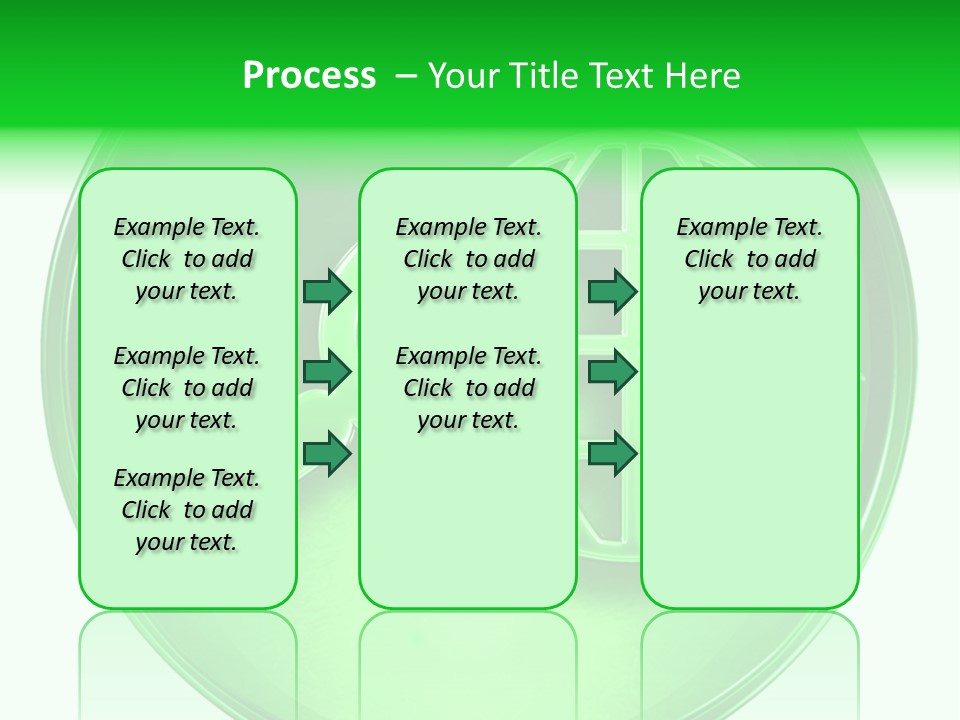A Green Button With A Magnifying Glass On It PowerPoint Template