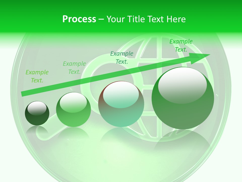 A Green Button With A Magnifying Glass On It PowerPoint Template