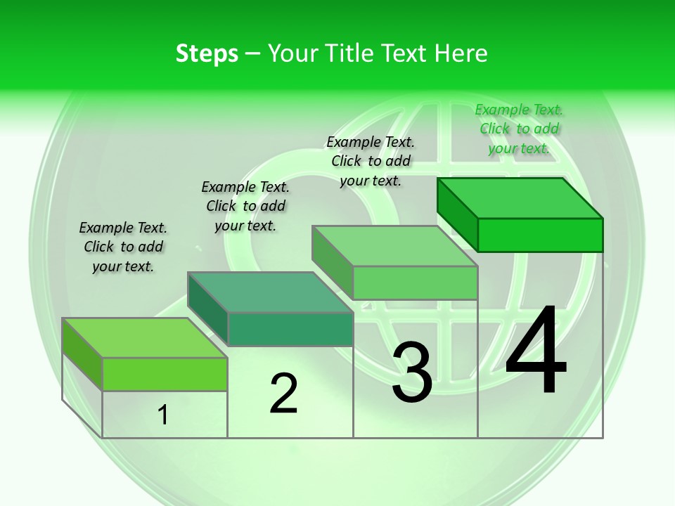 A Green Button With A Magnifying Glass On It PowerPoint Template