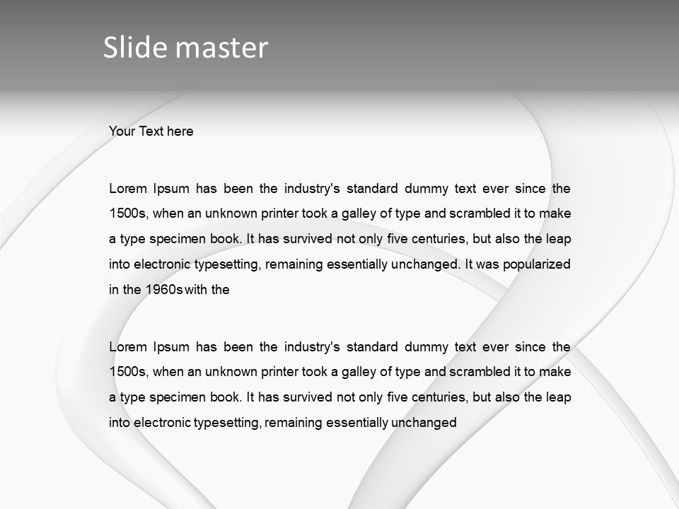 Soft White PowerPoint Template