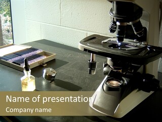 Laboratory Desktop PowerPoint Template