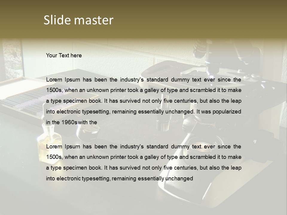 Laboratory Desktop PowerPoint Template