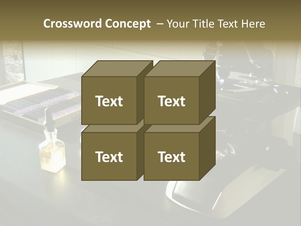 Laboratory Desktop PowerPoint Template