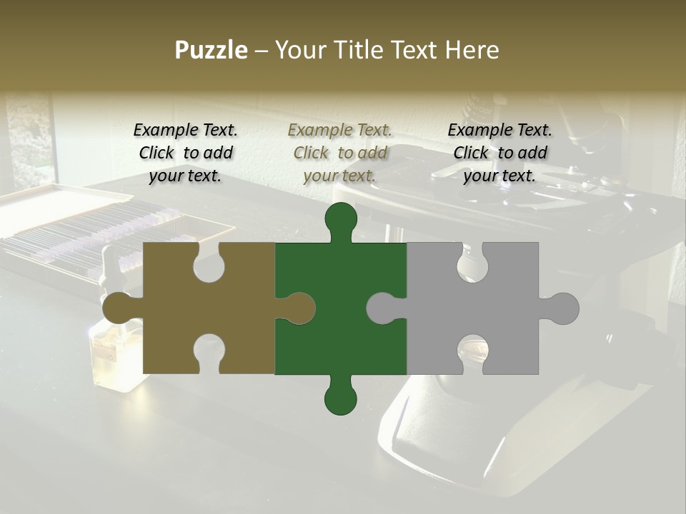 Laboratory Desktop PowerPoint Template