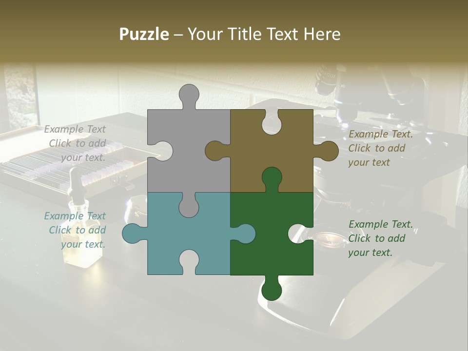 Laboratory Desktop PowerPoint Template