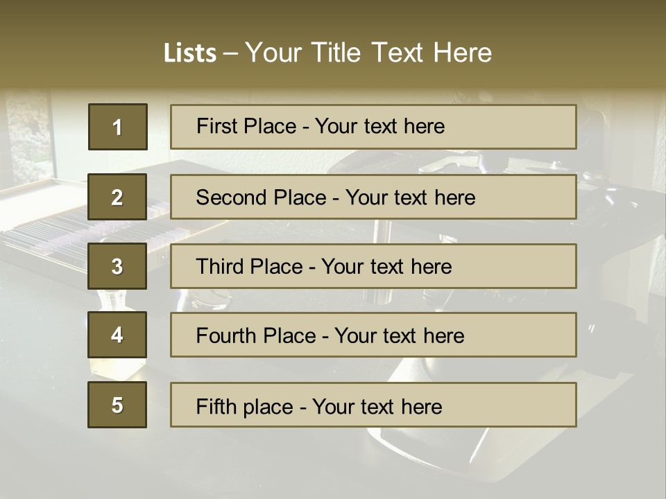 Laboratory Desktop PowerPoint Template