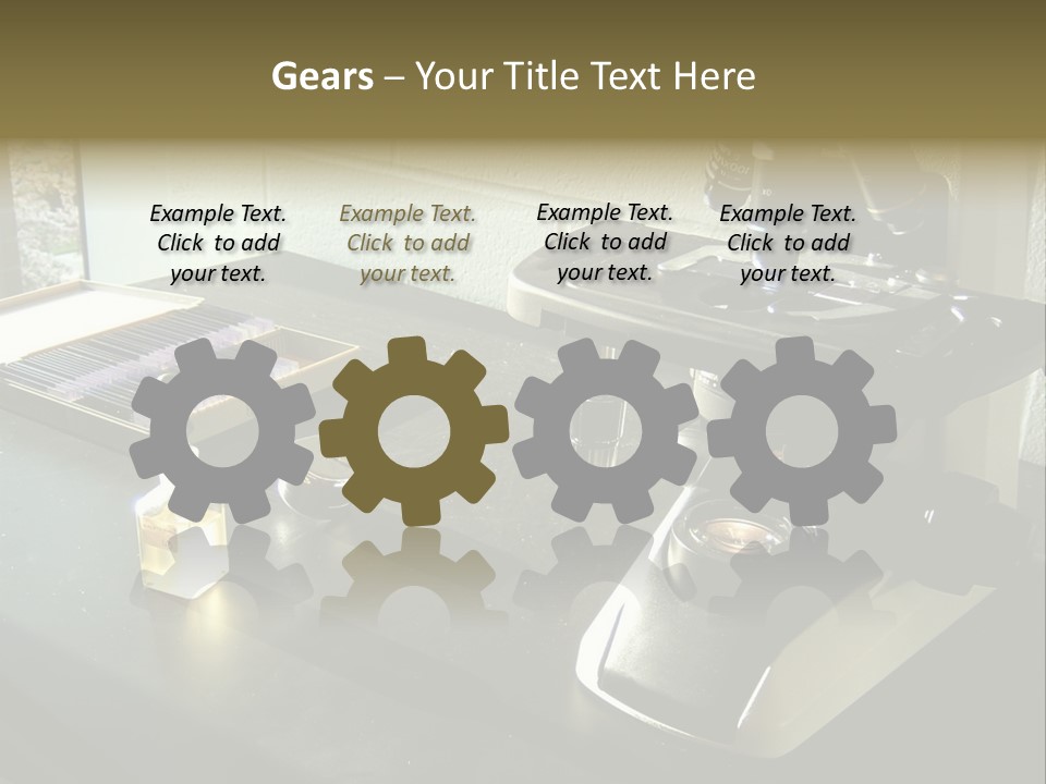 Laboratory Desktop PowerPoint Template