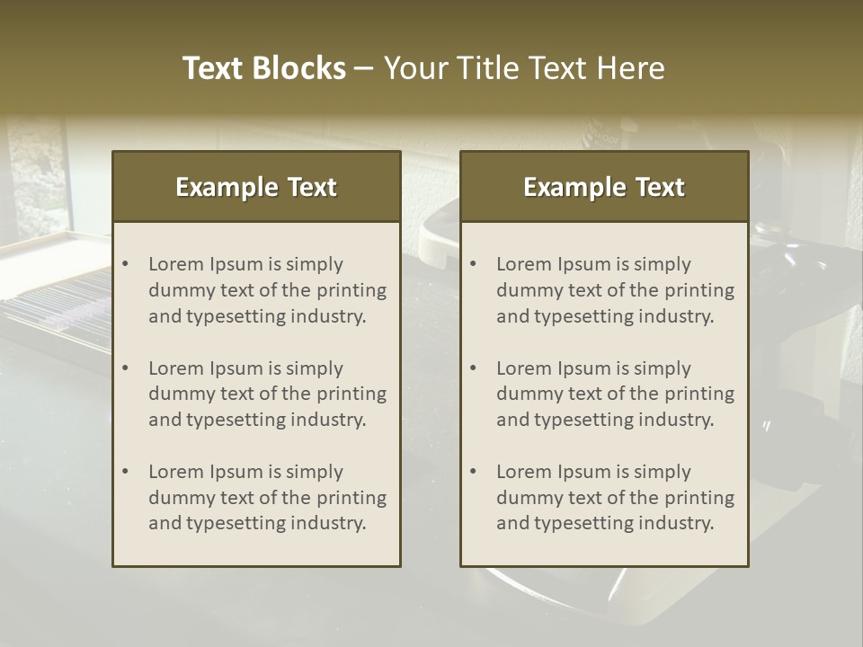 Laboratory Desktop PowerPoint Template