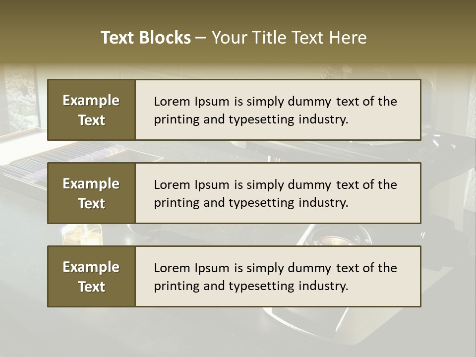 Laboratory Desktop PowerPoint Template