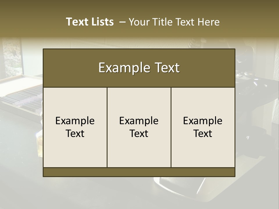 Laboratory Desktop PowerPoint Template