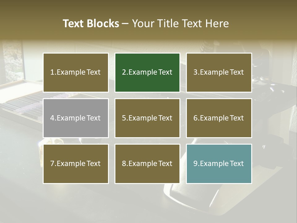 Laboratory Desktop PowerPoint Template