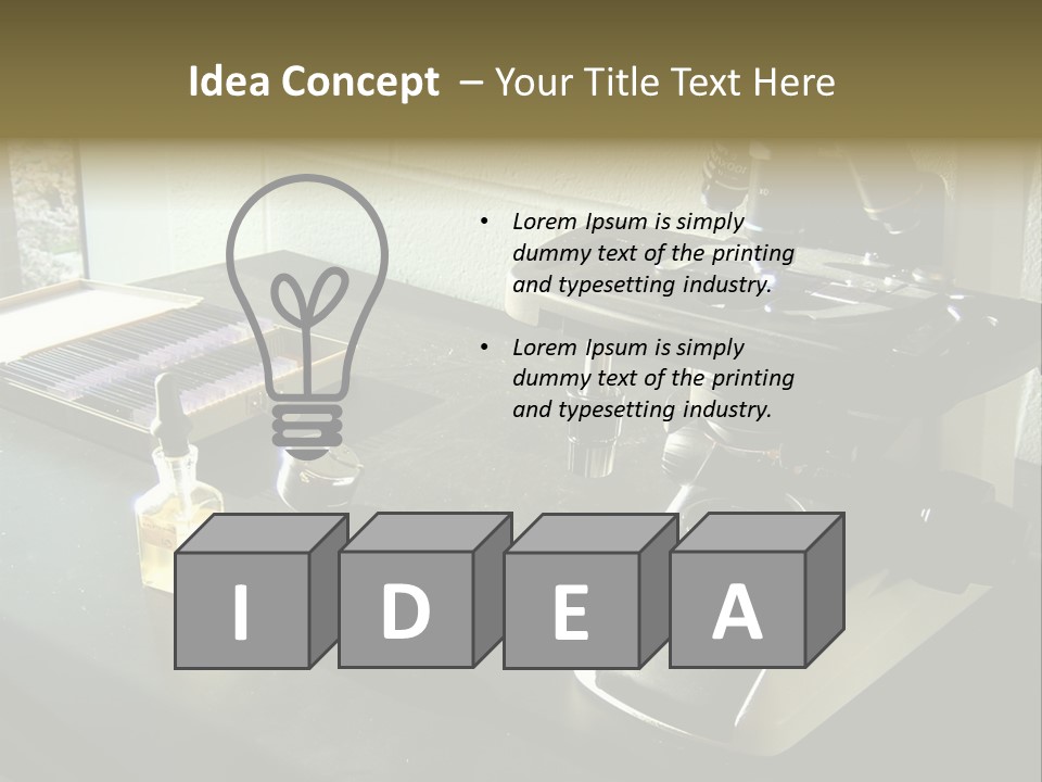 Laboratory Desktop PowerPoint Template
