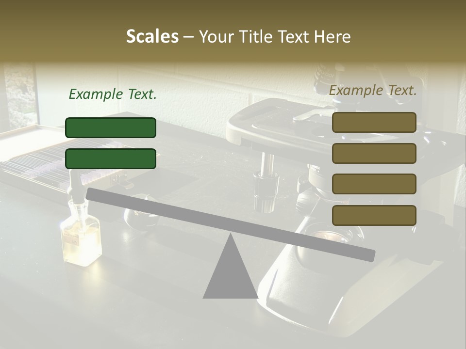 Laboratory Desktop PowerPoint Template
