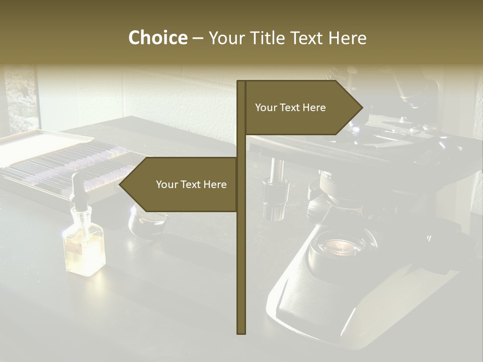 Laboratory Desktop PowerPoint Template