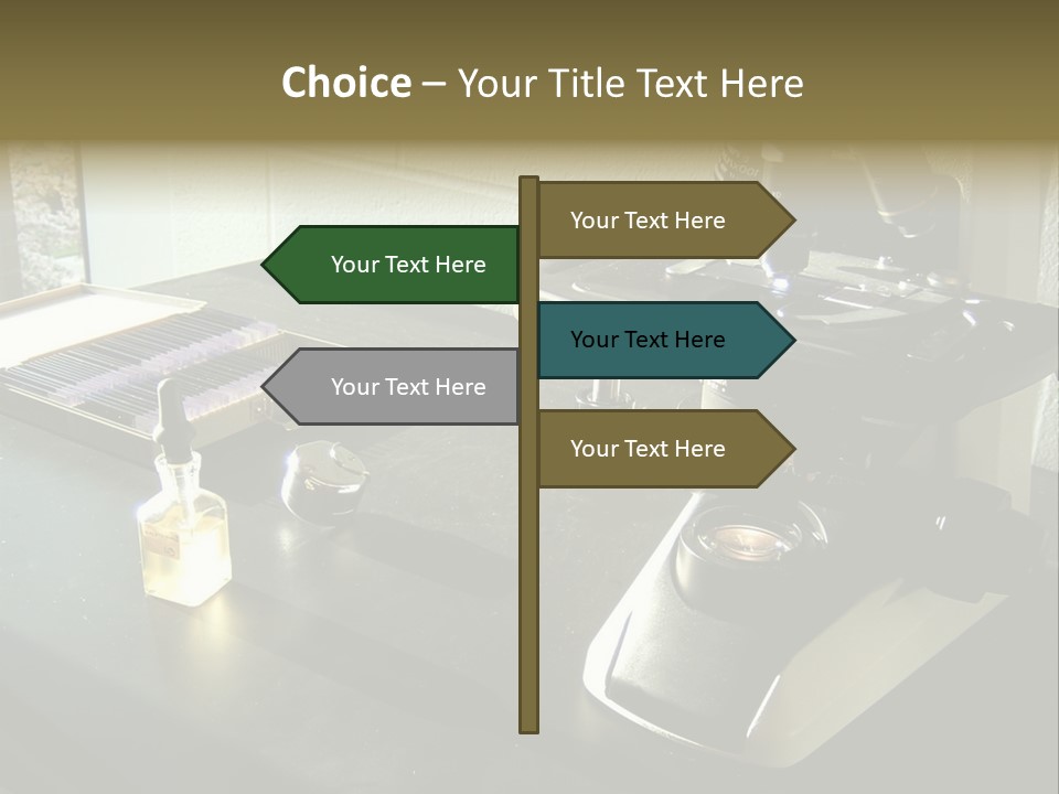 Laboratory Desktop PowerPoint Template