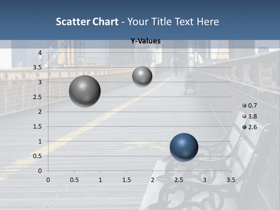 Summer Seat On Brooklyn Bridge, Background Out Of Focus PowerPoint Template