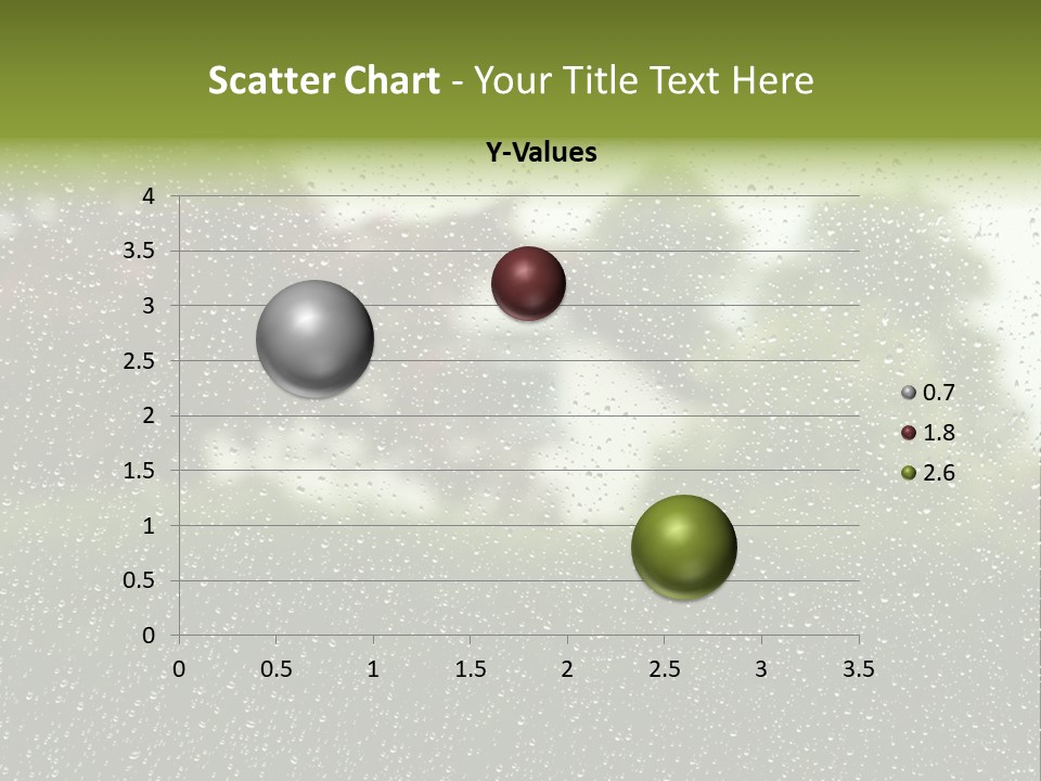 View Of Suburban House Through Window Covered With Raindrops In Spring. PowerPoint Template