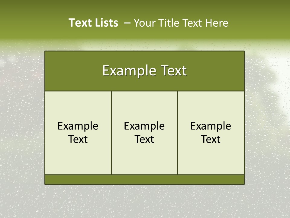 View Of Suburban House Through Window Covered With Raindrops In Spring. PowerPoint Template