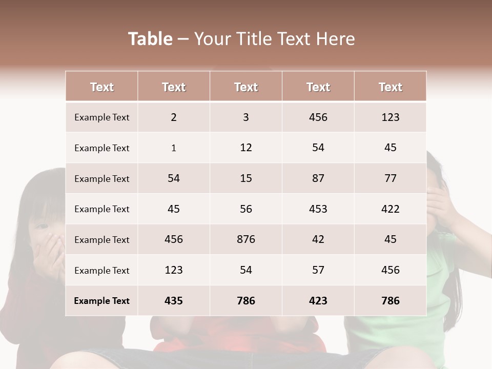 Three Children Do The Old Proverb See No Evil, Speak No Evil, See No Evil. PowerPoint Template