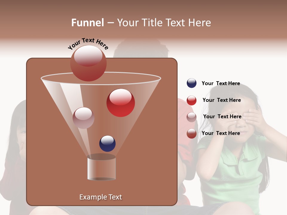 Three Children Do The Old Proverb See No Evil, Speak No Evil, See No Evil. PowerPoint Template