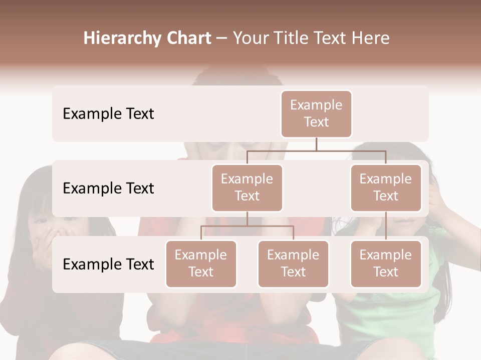 Three Children Do The Old Proverb See No Evil, Speak No Evil, See No Evil. PowerPoint Template