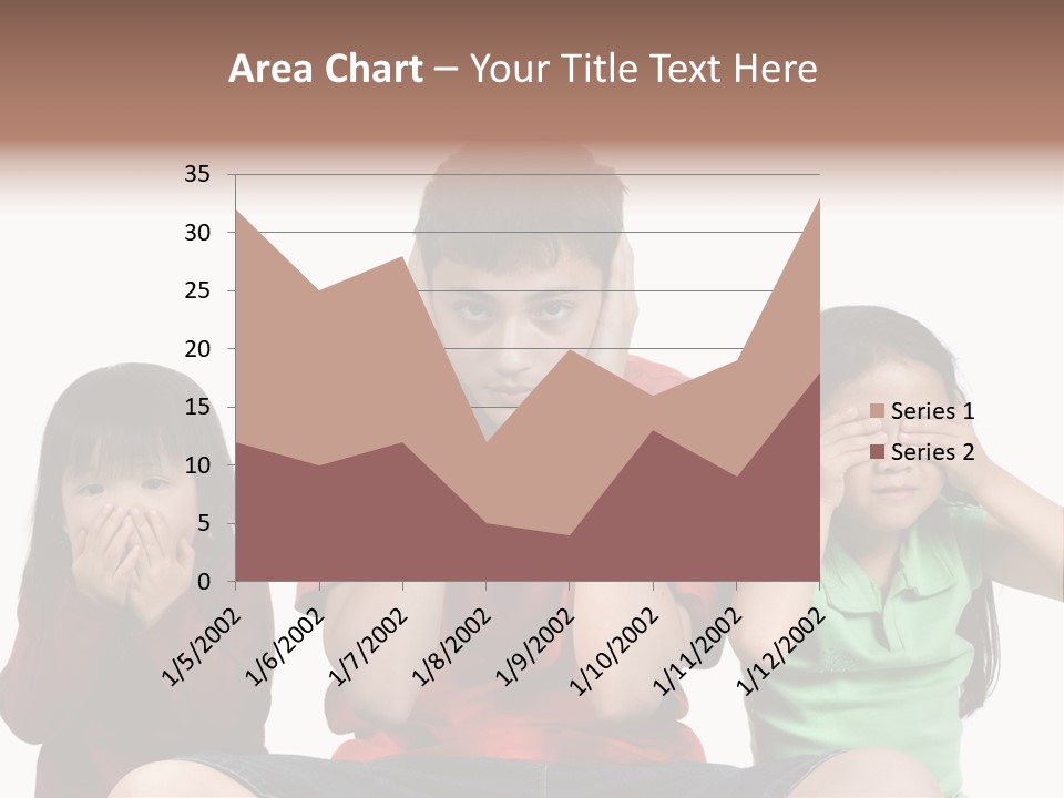 Three Children Do The Old Proverb See No Evil, Speak No Evil, See No Evil. PowerPoint Template