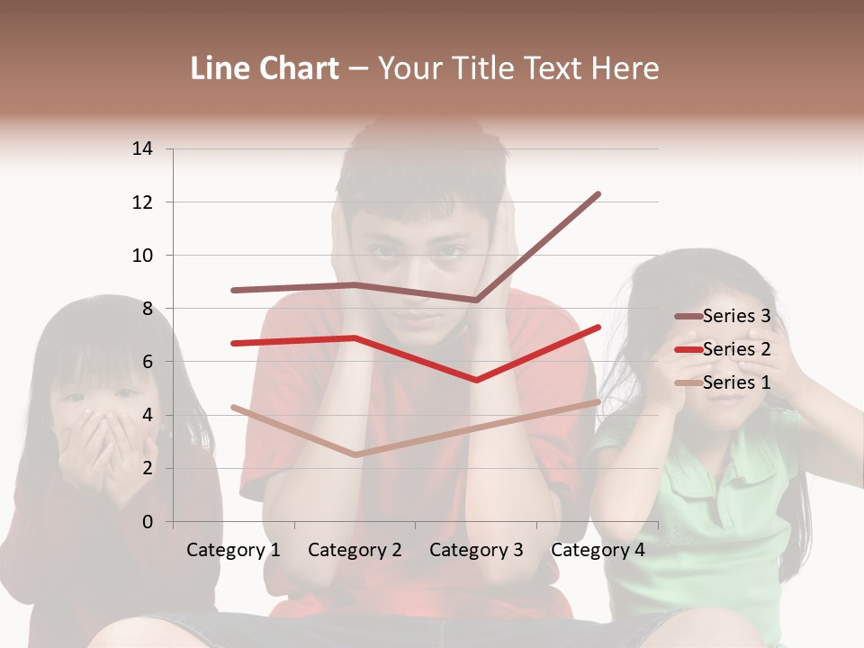 Three Children Do The Old Proverb See No Evil, Speak No Evil, See No Evil. PowerPoint Template