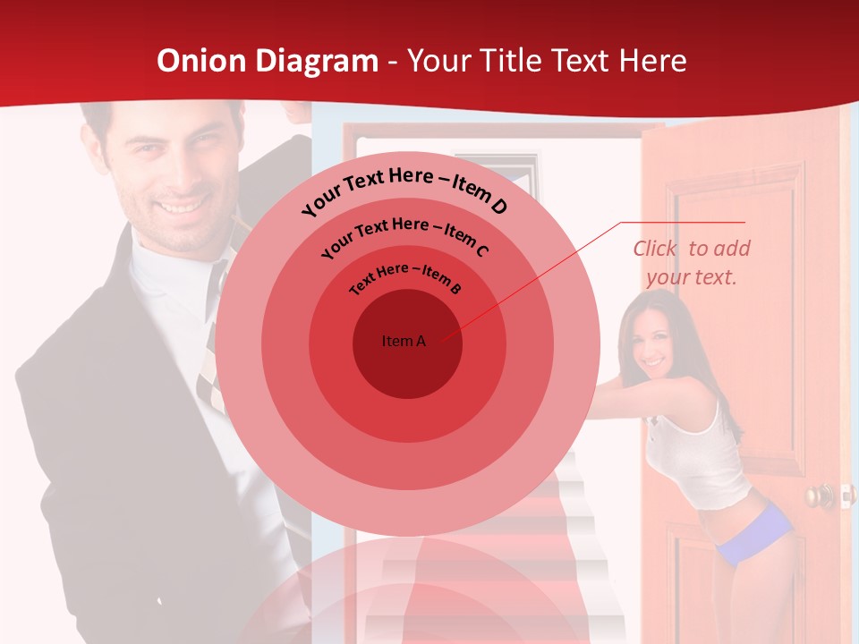 Handsome Businessman Holding A Blank Sign In Front Of Him PowerPoint Template