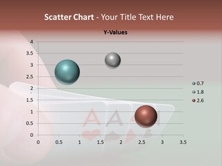 Playerтащs Hand Revealing Four Aces PowerPoint Template