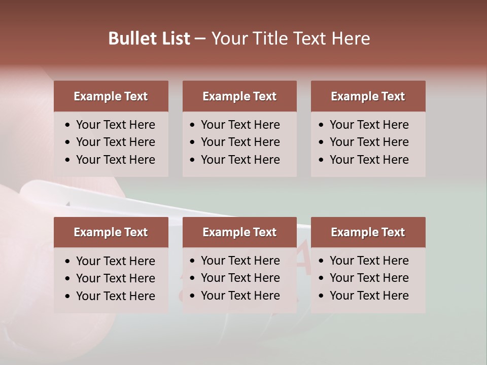 Playerтащs Hand Revealing Four Aces PowerPoint Template