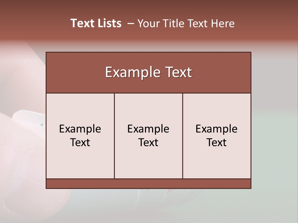 Playerтащs Hand Revealing Four Aces PowerPoint Template