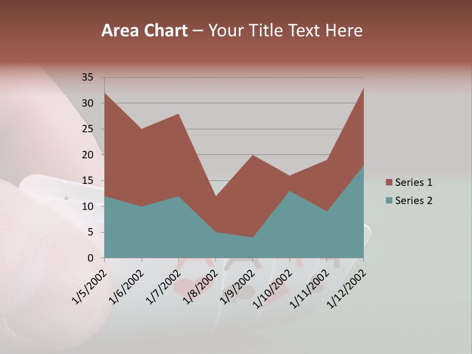 Playerтащs Hand Revealing Four Aces PowerPoint Template